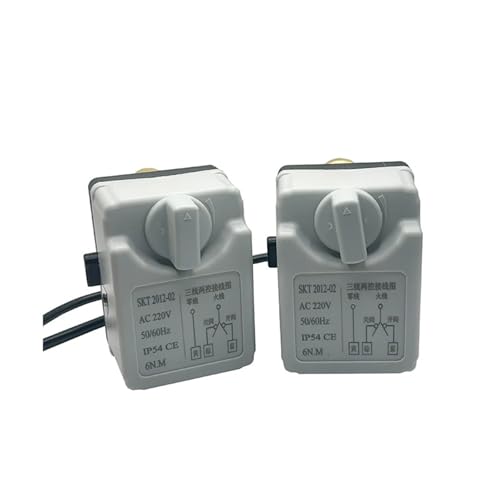 AC220V DC24V DC12V Motorisierter Kugelhahnantrieb 3-Draht 2 Kugelhahn mit Handschalter 1St(12VDC) von VSITIKVS