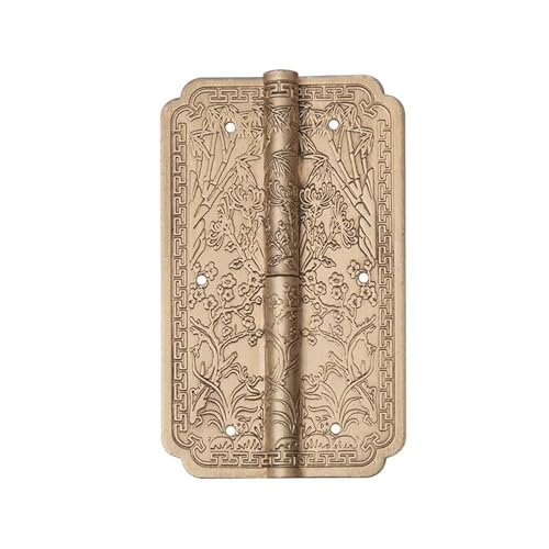 Abnehmbare Scharnier Vintage Messing Oberfläche Montiert Antike PatternHardware 1Pcs(Chrome Gold) von VSITIKVS