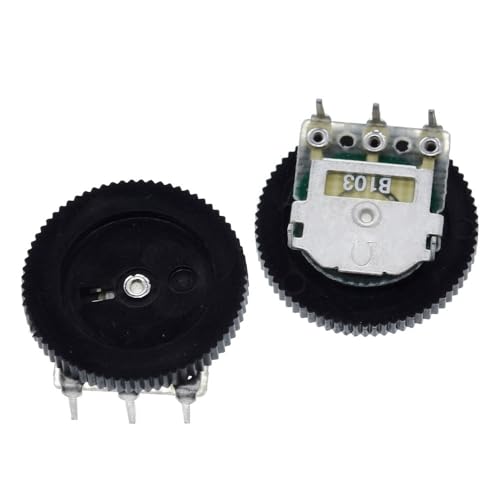 B103 16x2mm 10K Ohm Doppel Zifferblatt Kegel Volumen Rad Duplex Potentiometer Z07 10Pcs von VSITIKVS