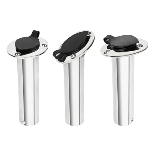 Boot Angelrutenhalter Edelstahl Oval 15/30/90 Grad Mit PVC-Abdeckung Marine Hardware 1Pcs(30 degree) von VSITIKVS