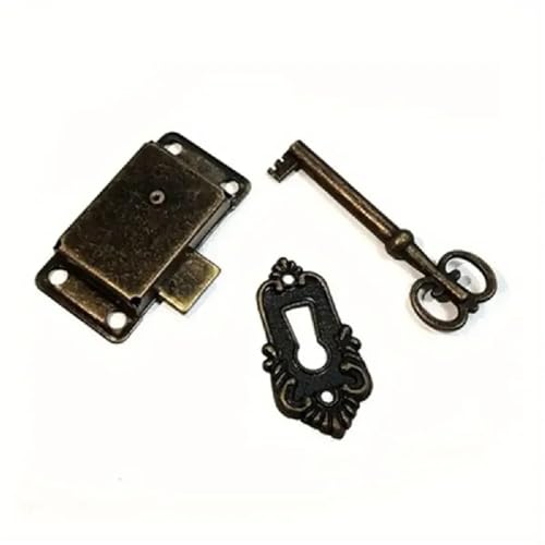 Eisen Türschloss Schublade Schrank Zubehör Schlüssel 1Pcs(Golden) von VSITIKVS