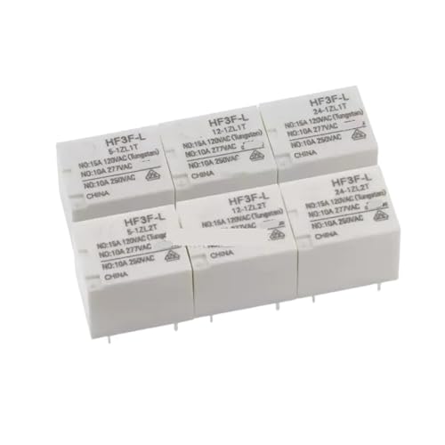 HF3F-L-5-12-24-1ZL1T 5PIN 10A RELAIS HF3F-L-5-12-24-1ZL2T 6PIN 10A 5VDC 12VDC 24VDC 5 Stücke(HF3F-L-5-1ZL2T 6PIN) von VSITIKVS
