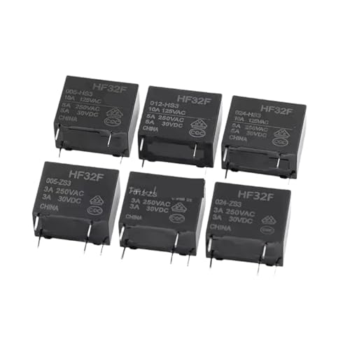JZC-32F HF32F-024-HS3 4PIN 5A RELAIS HF32F-005-ZS3 5PIN 3A 10 Stück(HF32F-005-HS3 5A) von VSITIKVS
