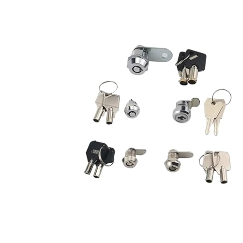 Kleine Zinklegierung Cam Lock Plum Blossom Lock Einrichtungen Mechanische Ausrüstung Box Schubladen 1Pcs(D-style cam lock) von VSITIKVS
