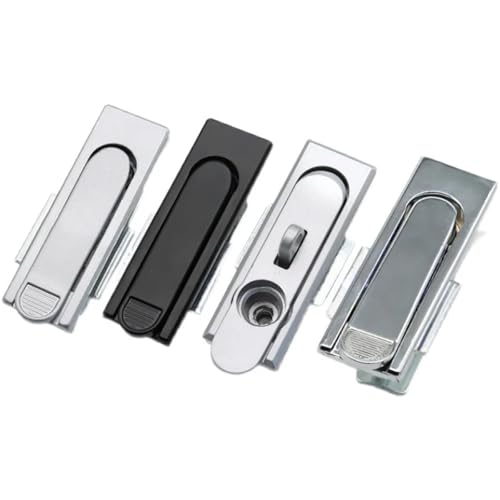 MS380 Ausrüstung Keyless Rechteck Zink-Legierung Flache Lock Schalter Schrank Griff Panel 1Pcs(MS380-2 BALCK) von VSITIKVS