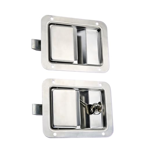 Panel Lock Edelstahl Abdeckung Toolbox Schiff Teile Schloss Embedded Container Türschloss 1Pcs(XG095-003-1) von VSITIKVS