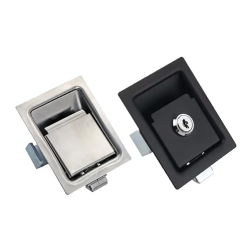 Panel Lock Edelstahl Eisen Türschloss Kollision Lock Schalter Schrank Verteilung Box Eisen 1Pcs(304-with lock) von VSITIKVS