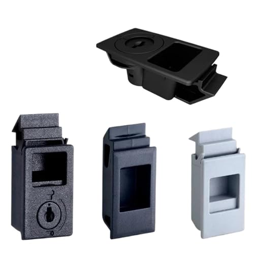 Schrank Klemmschloss Schlüssel Schlüssellos Feuer Schrank Schaltkasten Metall Leuchtkasten Industrie Zubehör MS552 H 1St(9008P-1-1 Key Black) von VSITIKVS