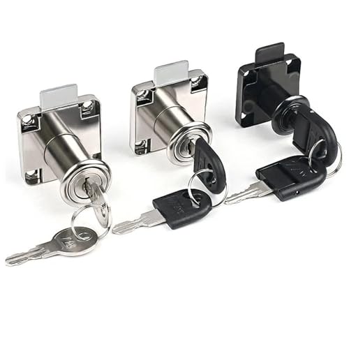 Schrank Schublade Riegel Schlösser Türschloss Solide 1Pcs(Silver 16x21 Folding) von VSITIKVS