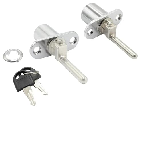 Schubladenschrankschloss Kerntürzunge mit 2 Schlüsseln 1 Stück(A 16mm) von VSITIKVS