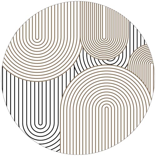 VSIWB Outdoor Teppich im Natürlichem Jute-Look Rund (120 x 120cm) von VSIWB