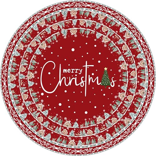 VSIWB Runder Weihnachtsteppich (Rot) von VSIWB