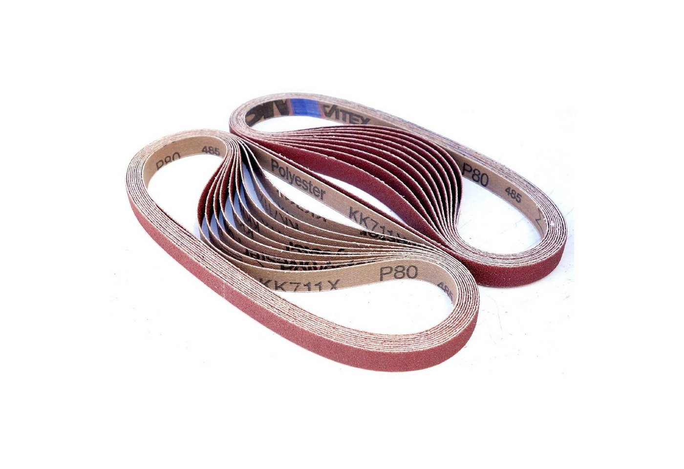 VSM Schleifpapier Schleifbänder KK711X 13 x 533 mm, (KK711X, 25 St) von VSM