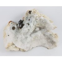 Edelstein Sphalerit Auf Calcit Aus Der Krushev Dol Mine, Madan, Bulgarien, Edelstein, Edelstein, Wohnkultur, Sammlung, N559 Edelstein Sphalerit Auf Calcit Aus Der Krushev Dol Mine, Madan, Bulgarien, Edelstein, Edelstein, Wohnkultur, Sammlung, N559 von VSMINERALS