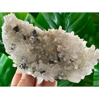 Großer Transparenter Quarz Mit Sphalerit Vom 9. September Mine, Madan, Bulgarien, Quarz Cluster, Home Decor, Sphalerit Auf Matrix, Kollektion von VSMINERALS