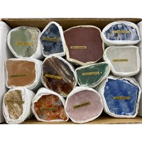 One Box Mix Polierte Mineralien, Flache Mineralien, Wholesale Minerals, Set Minerals, Natural Crystal, Specimen, Collection, Collector, Natural von VSMINERALS