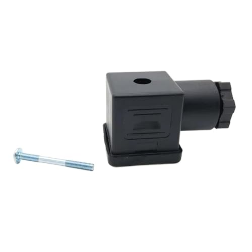1PC Plug Solenoid Valve Coil Connector DIN43650 A/B/C For Valve Solenoid Coil DC12V DC24V AC110V AC220V(DIN43650A,DC 12V) von VSNPJPVPH