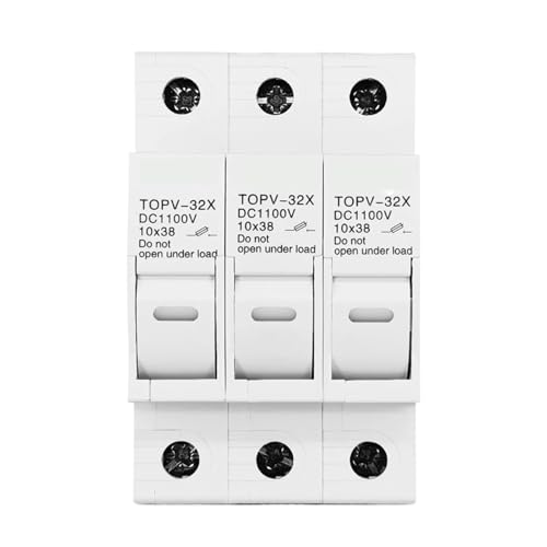 3P 1100V DC Fuse Holder 10 * 38mm High Voltage Solar PV TOPV-32 Base Photovoltaic System Protection Protector gPV von VSNPJPVPH
