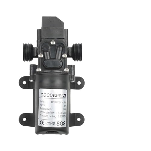 70 W 220 V Wasserpumpe 12 V 6 A 4–6 l/min 0,9 MPa Elektrische 12-V-Stromversorgung mit EU-Stecker for Autowaschreinigung, Bewässerung, Balgpumpe(Model 3) von VSNPJPVPH