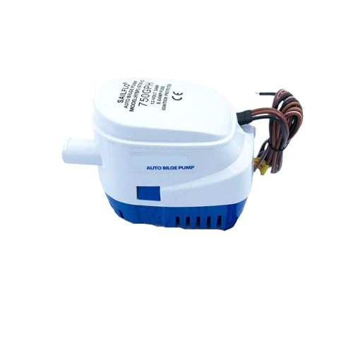 DC 12V 24V 750GPH Tauchwasserpumpe 12V Automatische Bootslenzpumpe mit automatischem Folat-Schalter Elektrische Pumpe for Marineboot Volt(24V) von VSNPJPVPH