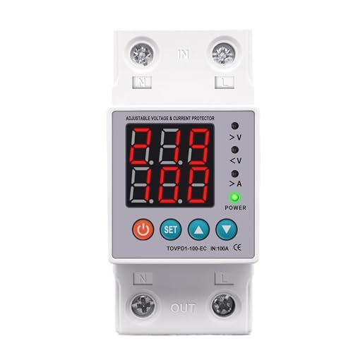 Din Rail 230V 100A Adjustable Over Under Voltage Protective Device Protector Relay Monitor Current Limit protection von VSNPJPVPH
