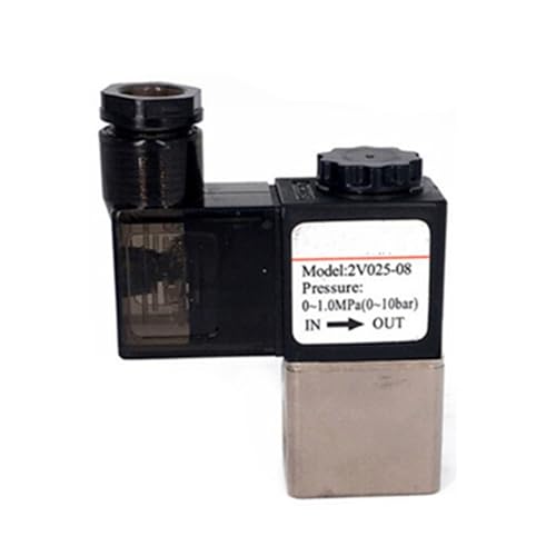 Fluid Control Valve 2V Series 2V025 2V025-06 1/8" 2V025-08 1/4" 2/2 Way Terminal/Grommet Type(2V025-06-I (Grommet),AC110V (-C)) von VSNPJPVPH
