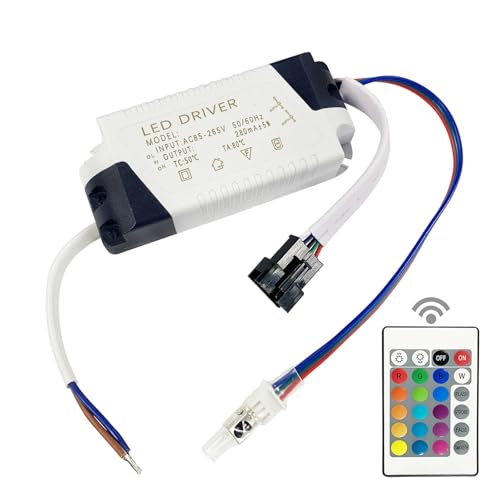 LED Driver 6W+RGB Transfermer For Ceiling Downlight 2 Channels Output 280mA,With 5pin Connetor IR Head AC110-265V Various Model(WIth IR Controller,12W-RGB) von VSNPJPVPH