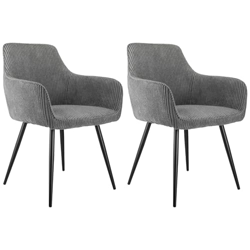 VSOGA 2er-Set Esszimmerstuhl,Kordstoff Ergonomisch Gepolstert Robuste Metallbeine für Esszimmer Büro Wohnzimmer VSOGA 2er-Set Esszimmerstuhl,Kordstoff Ergonomisch Gepolstert Robuste Metallbeine für Esszimmer Büro Wohnzimmer von VSOGA