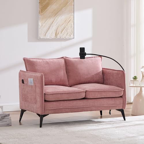 VSOGA Modernes Doppelsofa mit Seitentasche, Stauraum und Handyhalter – Kompaktes Stoffsofa für Wohnzimmer, Schlafzimmer, Balkon VSOGA Modernes Doppelsofa mit Seitentasche, Stauraum und Handyhalter – Kompaktes Stoffsofa für Wohnzimmer, Schlafzimmer, Balkon von VSOGA
