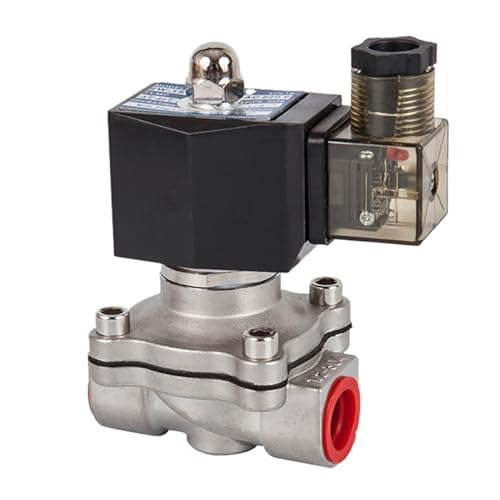 DN15 bis 50 Normalerweise geschlossenes Magnetventil AC 110 V 220 V 380 V 24 V DC 12 V 24 V 1 Stücke(Dc 12v-80 Celsius,1inch) von VSPPJYFG