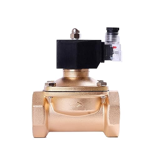 Messing 2 Weg 24vdc 2 zoll 220v Gas Magnetventil Normalerweise Geschlossen DIN Spule 12v 1Pcs(120vac,NPT) von VSPPJYFG