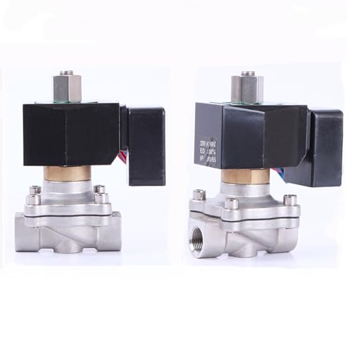 Normalerweise geöffnetes 1/2-Zoll-Magnetventil 24 V 110 V 220 V Edelstahl mit nicht heißer Energiesparmodul 1 Stück(Bsp-24vdc,2W-15BK VITONSEAL) von VSPPJYFG