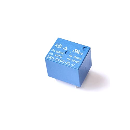 Relais SRD-05VDC-SL-C SRD-12VDC-SL-C SRD-24VDC-SL-C 5 V 12 V 24 V 10 A 250 VAC 5 Pin T73, 5 Stück/Set (Srd-12vdc-sl-c) von VSPPJYFG