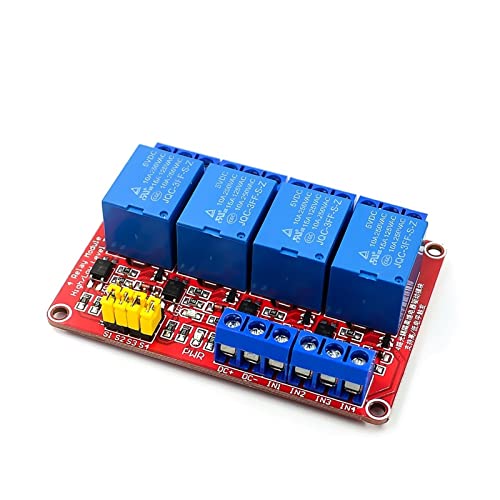 VSPPJYFG 1 2 4 6 8 Kanal Relais Modul Bord DC 5V 12V 24V Schild mit Optokoppler High und Low Level Trigger 1 2 4 6 8 Weg Power Relais(12v 6 Channel Red) von VSPPJYFG