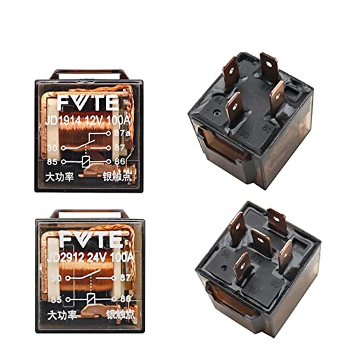 VSPPJYFG 1 stücke wasserdichte Automotive Relais 12V 100A 5Pin SPDT Auto Control Gerät Auto Relais DC 24V Hohe Kapazität Schalt(24V 4PIN 100A) von VSPPJYFG