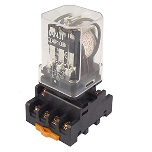 VSPPJYFG 10 Stück JQX-10F 12V DC Spule Relais für den allgemeinen Gebrauch 3PDT 11 Pin mit Sockel von VSPPJYFG