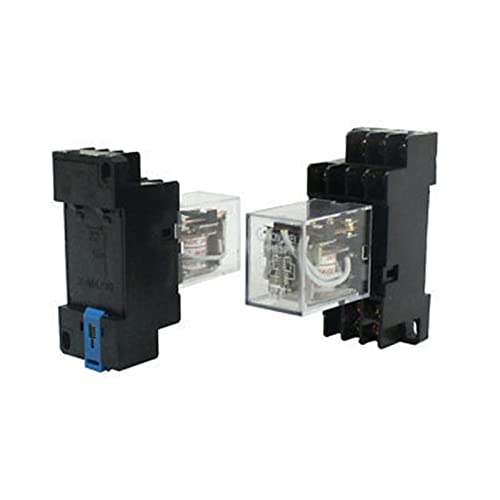 VSPPJYFG 20 Stück HH53P DC 24 V Spule 11-polig 3NO 3NC Leistungsrelais mit DYF11A Basisbuchse von VSPPJYFG