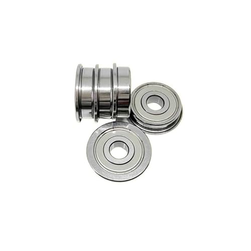 VSPPJYFG 4 STÜCKE Miniatur-Flanschlager MF128/MF148/F688/F698/F608/F628ZZ Hochgeschwindigkeits-Flanschlager-Kugellager(ZZ 8x14x4mm) von VSPPJYFG