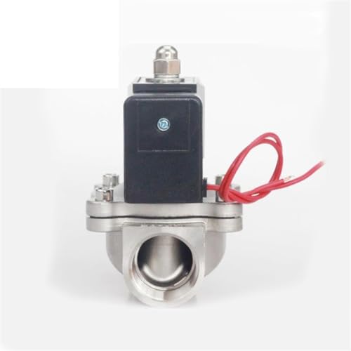VSPPJYFG Edelstahl-Wasserventil Magnetventil 3/4 12 V DC Elektro Niederdruck 1 Stück(Npt-24vdc,2W-20B NBR) von VSPPJYFG
