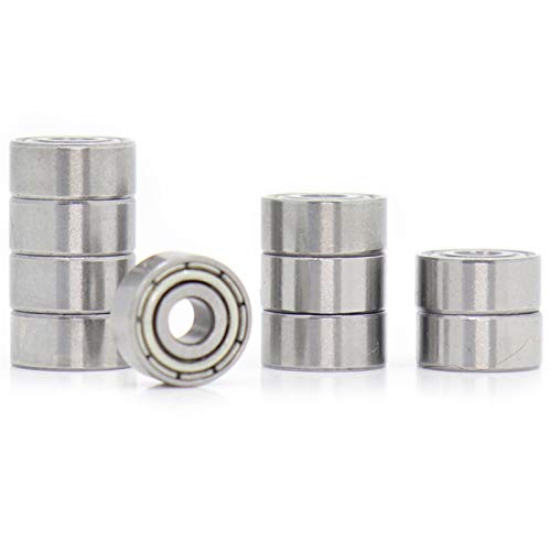 VSPPJYFG Produkte zur Kraftübertragung MR128zz MR148zz MR74zz MR83zz MR93zz Kugellager 10 Stück ABEC-5 Miniatur Metrisch Chromstahl MR128z MR148z MR74z MR83z Lager Kugellager(MR128ZZ 8x12x3.5mm) von VSPPJYFG