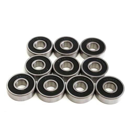 VSPPJYFG Produkte zur Kraftübertragung Rillenkugellager Rollenkugellager Miniatur-Kugellagersatz for Skateboard-Roller-Skate 10 Teile/los Kugellager(608 2R 8x22x7) von VSPPJYFG
