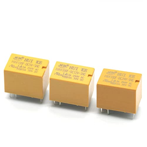 VSPPJYFG Relais HK4100f-DC3V-SHG HK4100F-DC5V-SHG HK4100F-DC12V-SHG HK4100F-DC24V-SHG DIP6 3 A 250 V AC/3 A 30 V DC, 50 Stück (12 V) von VSPPJYFG