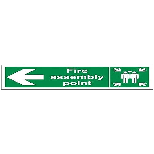 Feuerstelle – Feuermontagestelle Pfeil links – 600 x 200 mm von VSafety