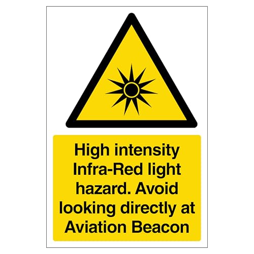 Hochintensive Infrarot-Lichtgefahr, Hochformat, 450 x 600 mm, 3 mm Aluminium-Verbundwerkstoff Hochintensive Infrarot-Lichtgefahr, Hochformat, 450 x 600 mm, 3 mm Aluminium-Verbundwerkstoff von VSafety