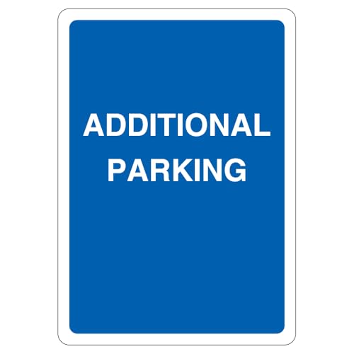 V Safety Additional Parking – Selbstklebendes Vinyl-Sicherheitsschild, 297 x 210 cm, Blau von VSafety
