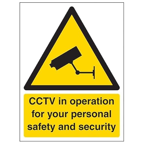 V Safety CCTV In Operation For Your Personal Safety – Hochformat, 300 x 400 mm, 3 mm Aluminiumverbund-Sicherheitsschild V Safety CCTV In Operation For Your Personal Safety – Hochformat, 300 x 400 mm, 3 mm Aluminiumverbund-Sicherheitsschild von VSafety