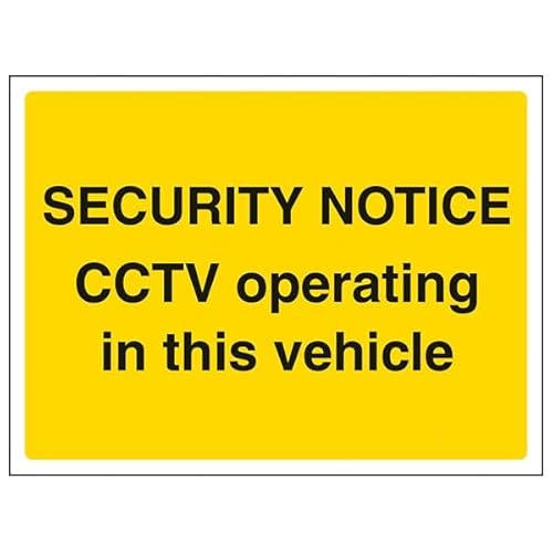 V Safety CCTV Operating In This Vehicle – Querformat, 200 x 150 mm, selbstklebendes Vinyl-Sicherheitsschild V Safety CCTV Operating In This Vehicle – Querformat, 200 x 150 mm, selbstklebendes Vinyl-Sicherheitsschild von VSafety