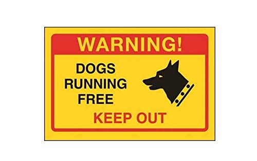 V Safety DP001AL-SY Selbstklebendes Vinyl VSafety Dogs Running Free, Keep Out Schild, 150 mm x 100 mm V Safety DP001AL-SY Selbstklebendes Vinyl VSafety Dogs Running Free, Keep Out Schild, 150 mm x 100 mm von VSafety