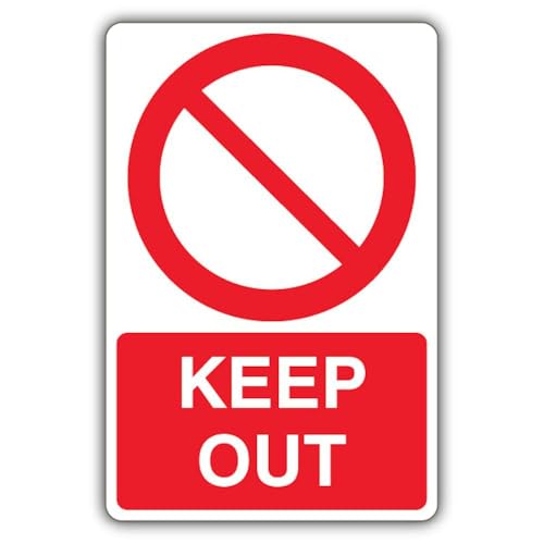 V Safety Keep Out – Prohibitory-Sicherheitsschild, blanko, 300 x 450 mm, 2 mm starrer Kunststoff V Safety Keep Out – Prohibitory-Sicherheitsschild, blanko, 300 x 450 mm, 2 mm starrer Kunststoff von VSafety