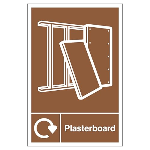 V Safety WRAP Gipskarton-Sicherheitsschild, 300 x 400 mm, 1 mm Hartplastik-Sicherheitsschild von VSafety